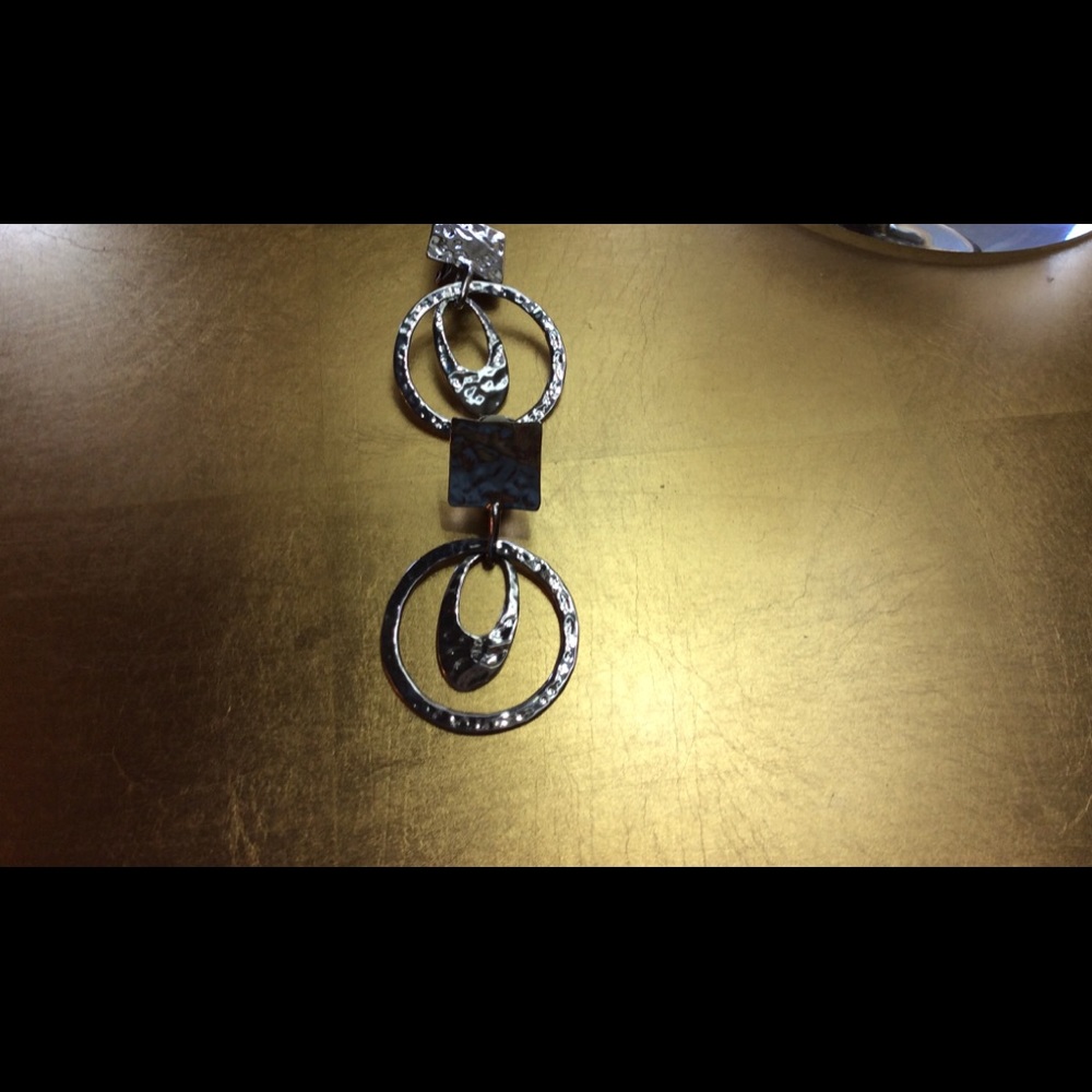Silver hoop earring clip on